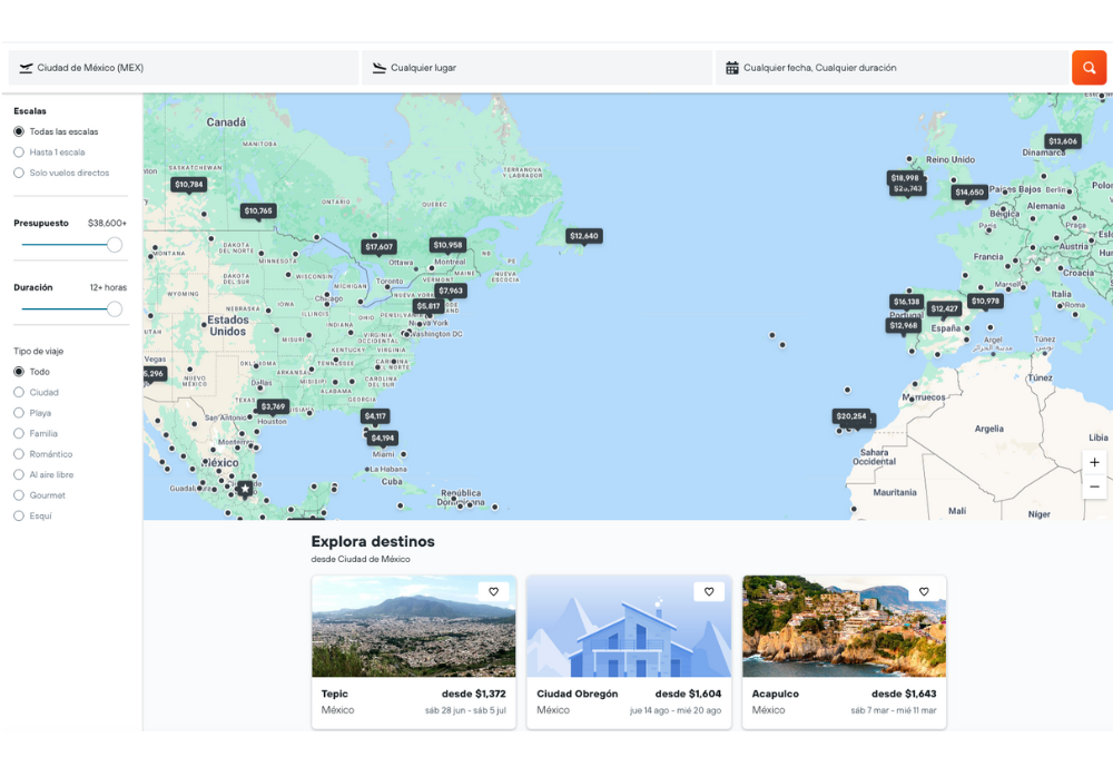 Estrategias para encontrar ofertas de viajes. Sé flexible con tus fechas y destinos