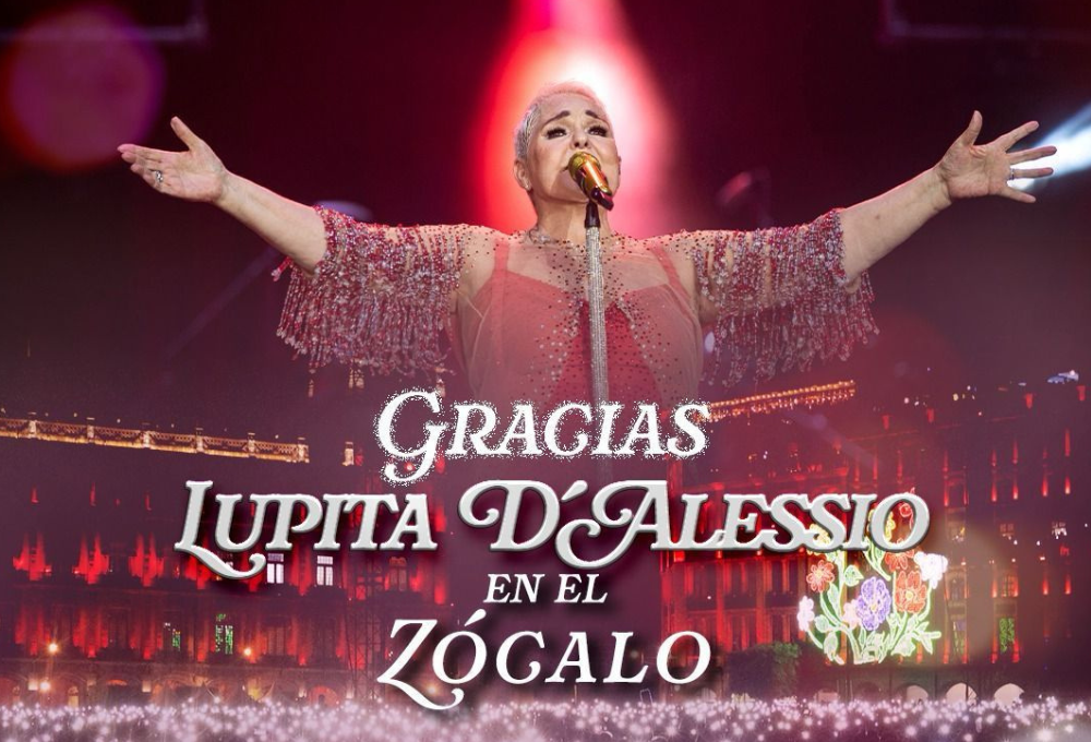 Concierto de Lupita D’Alessio en el zócalo, por el Dïa de las Madres 2025.