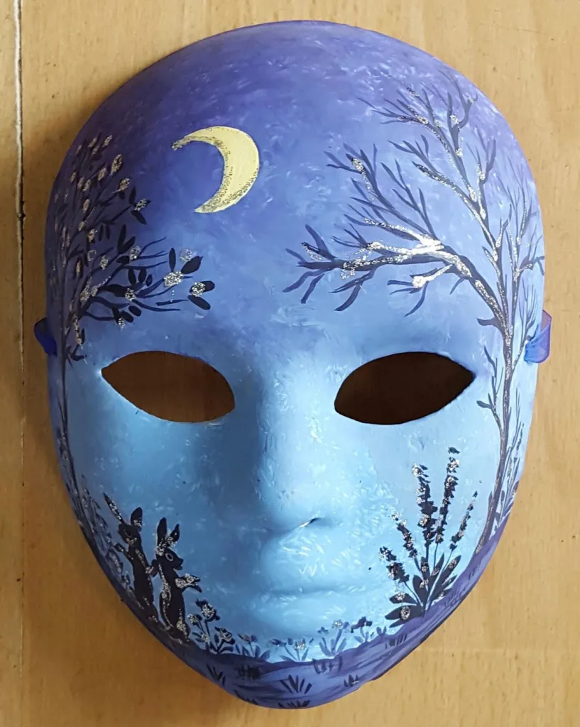 Máscara de yeso para halloween