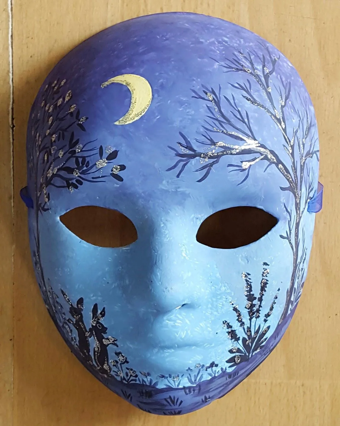 Máscara de yeso para halloween