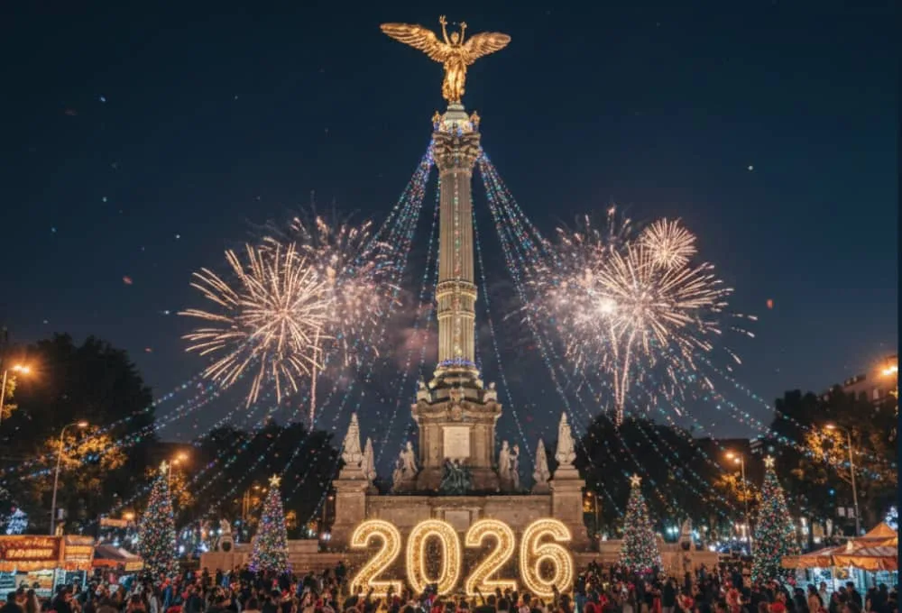 Feliz año 2026, celebran en la CDMX la fiesta de Fin de Año