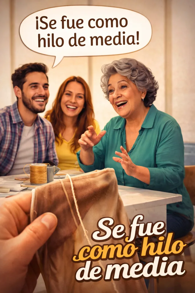 Descubre el origen y significado de “se fue como hilo de media”, una expresión popular mexicana. Historia, contexto cultural y explicación lingüística basada en estudios confiables. ¿La sigues diciendo?