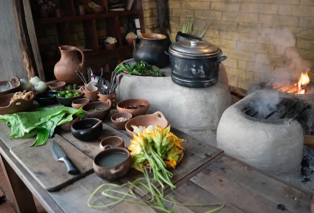 Cocina de humo.
