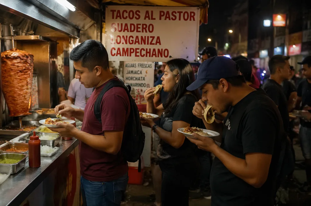 Descubre por qué los mexicanos comen tacos de pie. Una tradición callejera con historia, cultura y sabor que define la identidad gastronómica de México. ¿Lo has hecho?