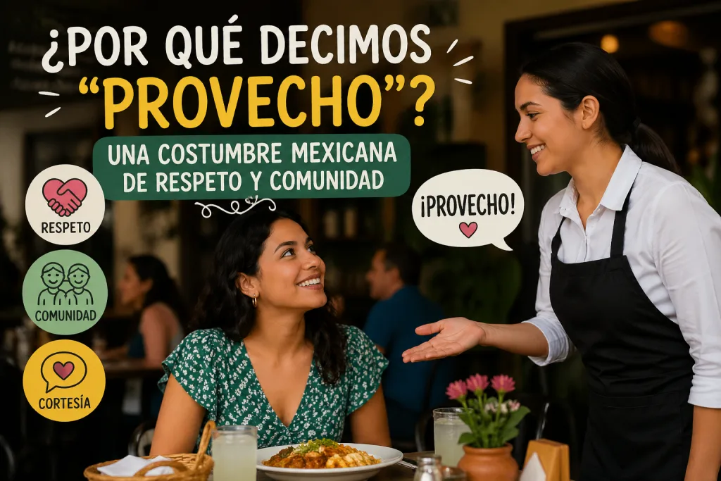 Descubre por qué en México decimos “provecho” al entrar o salir de un lugar. Su origen, significado cultural y por qué es una muestra de respeto. ¿Lo haces?