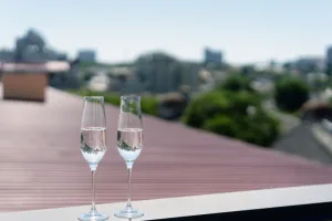 Brindar desde las alturas también es celebrar./Foto: Magnific