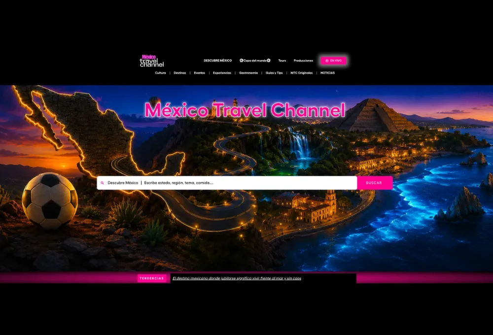 Sitio web oficial México Travel Channel