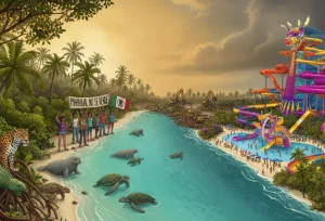 ¿Mexicanos al grito de... Mahahual? El paraíso del Caribe que se resiste a convertirse en parque privado