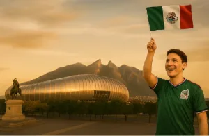 Monterrey vibra con el Mundial 2026: el imponente Estadio BBVA, rodeado por la Sierra Madre, se convierte en el corazón de la fiesta futbolera en el norte de México/Foto: IA (Copilot)