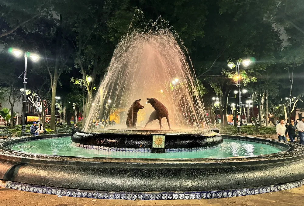 ¿Qué museos son gratis en Coyoacán los domingos y cuáles abren los lunes? Fuente de los coyotes