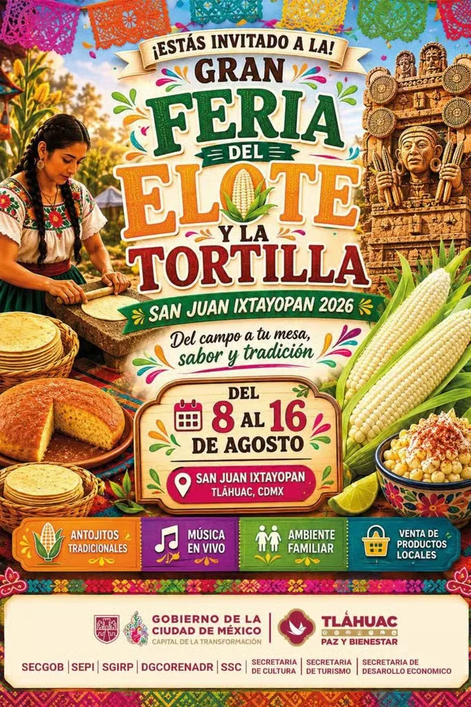 Si eres fan de los esquites, los elotes preparados y las tortillas hechas a mano, no te pierdas la Feria del Elote y la Tortilla 2026 en CDMX. Te contamos cuándo es, dónde será y qué podrás encontrar.