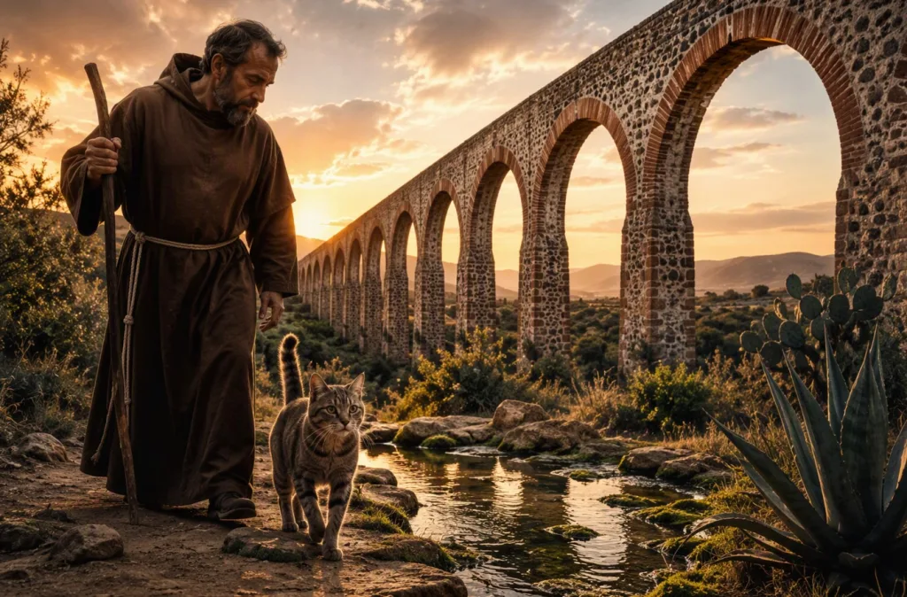 El Acueducto del Padre Tembleque combina ingeniería, patrimonio y leyenda en un paisaje donde aún se recuerda al felino que señaló el camino del agua./Foto:IA