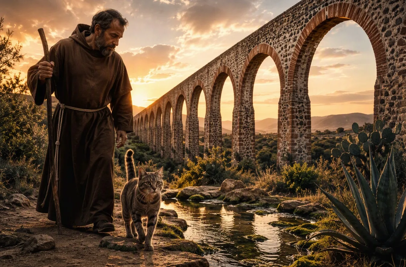 El Acueducto del Padre Tembleque combina ingeniería, patrimonio y leyenda en un paisaje donde aún se recuerda al felino que señaló el camino del agua./Foto:IA