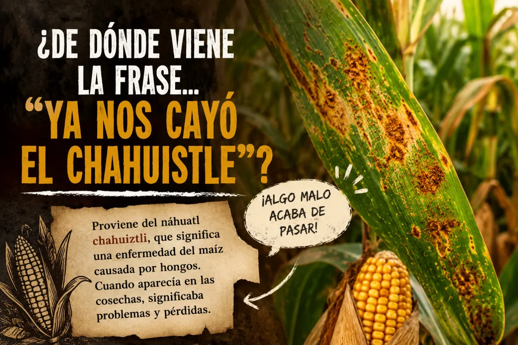 Descubre qué significa realmente la frase "Ya nos cayó el chahuistle", cuál es su origen en el náhuatl y por qué esta popular expresión mexicana está relacionada con una enfermedad del maíz.