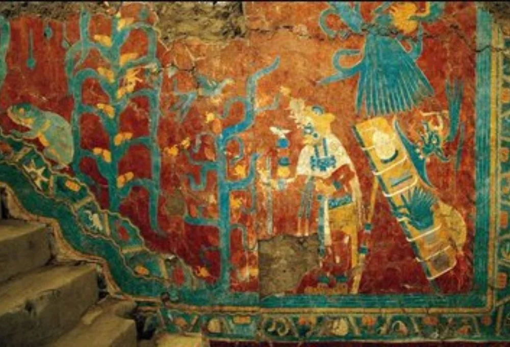 En Cacaxtla, Tlaxcala, los muros hablan con colores que han sobrevivido más de mil años./Foto: Sectur