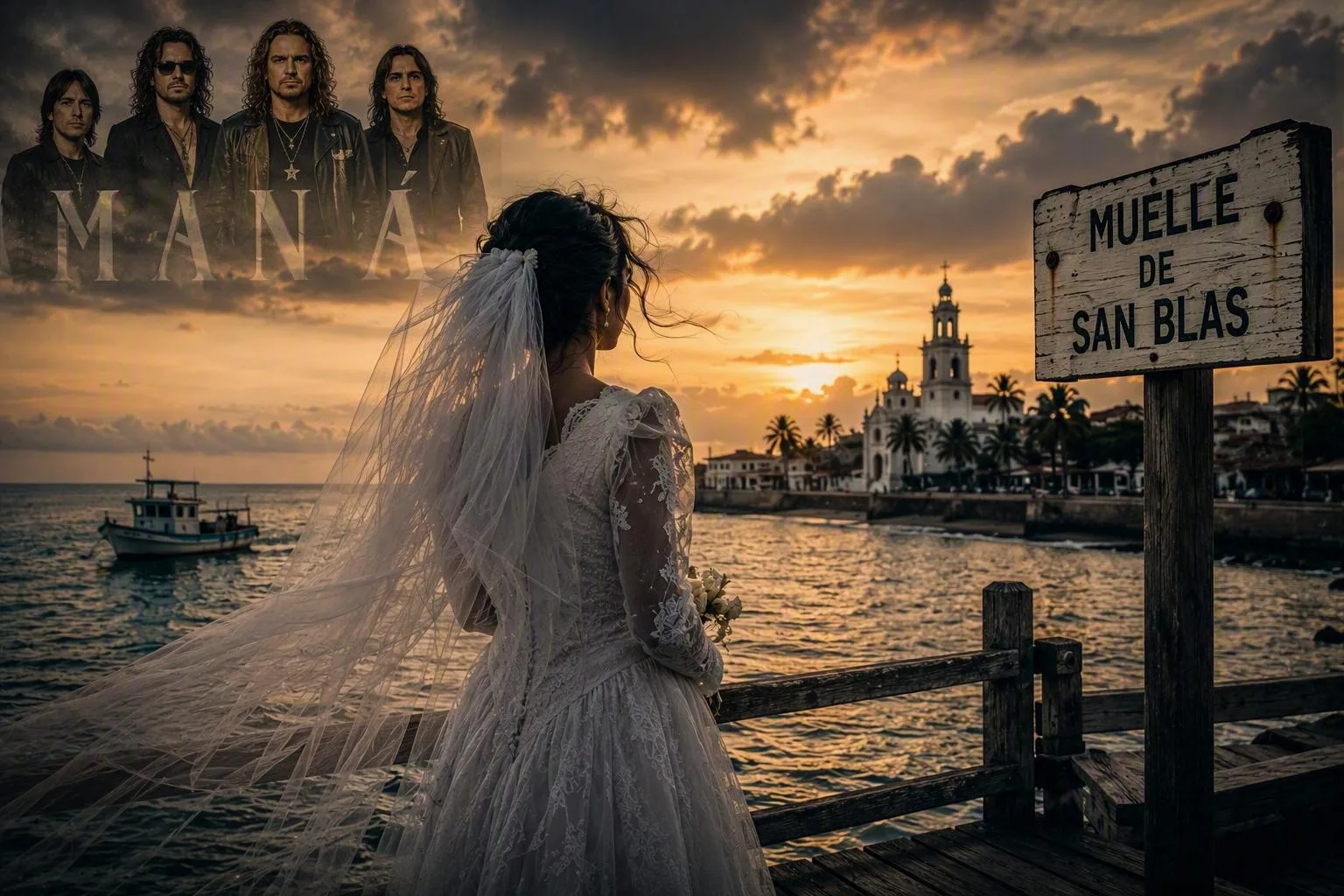 Rebeca Méndez Jiménez pasó años observando el horizonte en el puerto de San Blas, una historia real que inspiró una de las canciones más emblemáticas del rock en español./Foto:IA (Copilot)