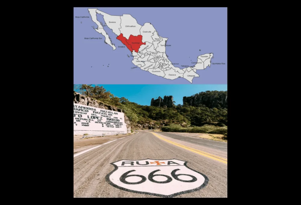 Carretera el Espinazo del Diablo. Ubicación exacta: ¿En qué parte de la Sierra Madre Occidental se encuentra?