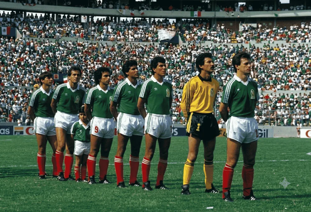 Selección Mexicana en el Mundial 1986.