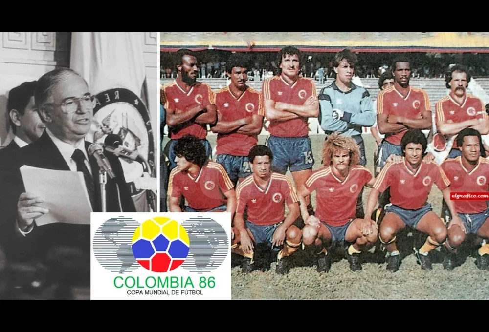 El Presidente de Colombia, Belisario Betancur, anunció al mundo la renuncia oficial de su país a organizar la Copa del Mundo de 1986.