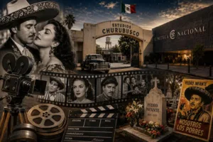 De los grandes estudios a las salas de exhibición y los espacios que preservan la memoria de sus estrellas, la Ciudad de México permite recorrer las huellas de la Época de Oro del Cine Mexicano./Foto:AI
