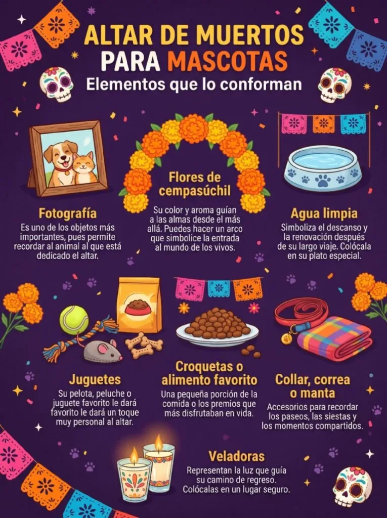 Porque hay compañeros que dejan huellas imposibles de borrar, una de las tradiciones más entrañables de México también se ha convertido en una forma de agradecerles todo el amor que nos regalaron. ¿Ya sabes cómo recordar a tu mascota?