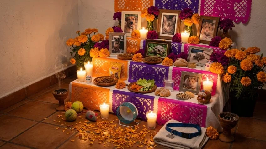 Porque hay compañeros que dejan huellas imposibles de borrar, una de las tradiciones más entrañables de México también se ha convertido en una forma de agradecerles todo el amor que nos regalaron. ¿Ya sabes cómo recordar a tu mascota?