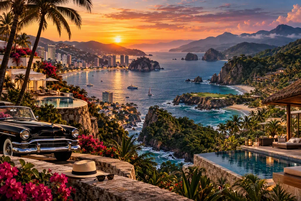 Del glamour de Acapulco al lujo discreto de Punta Mita, el Pacífico mexicano sigue atrayendo viajeros de todo el mundo./Foto: IA