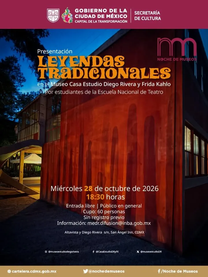 Descubre qué hacer en la Noche de Museos de octubre 2026 en CDMX: conciertos, recorridos, talleres y actividades especiales de Día de Muertos. ¿Cuál te llamó más la atención?