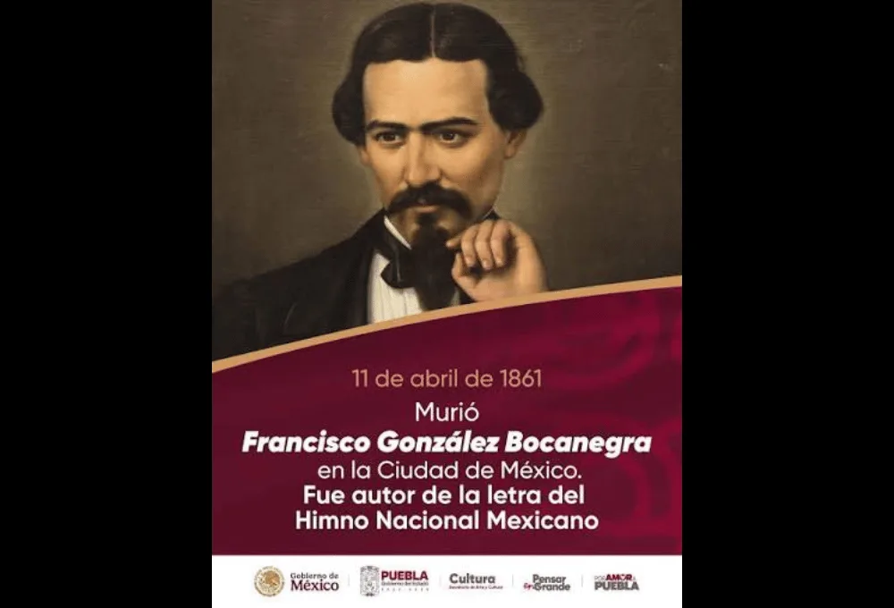 Poeta Francisco González Bocanegra. Himno Nacional Mexicano.